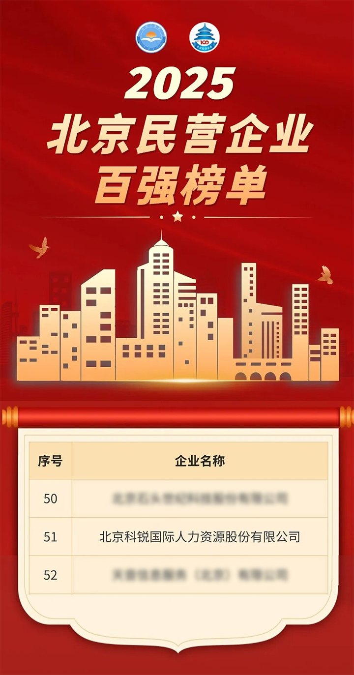 人力资源公司USDT钱包下载指南国际荣登北京市工商联发布的2025北京民营企业百强榜单